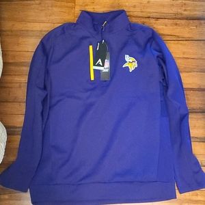 Mens XL Minnesota Vikings Long Sleeve Pullover